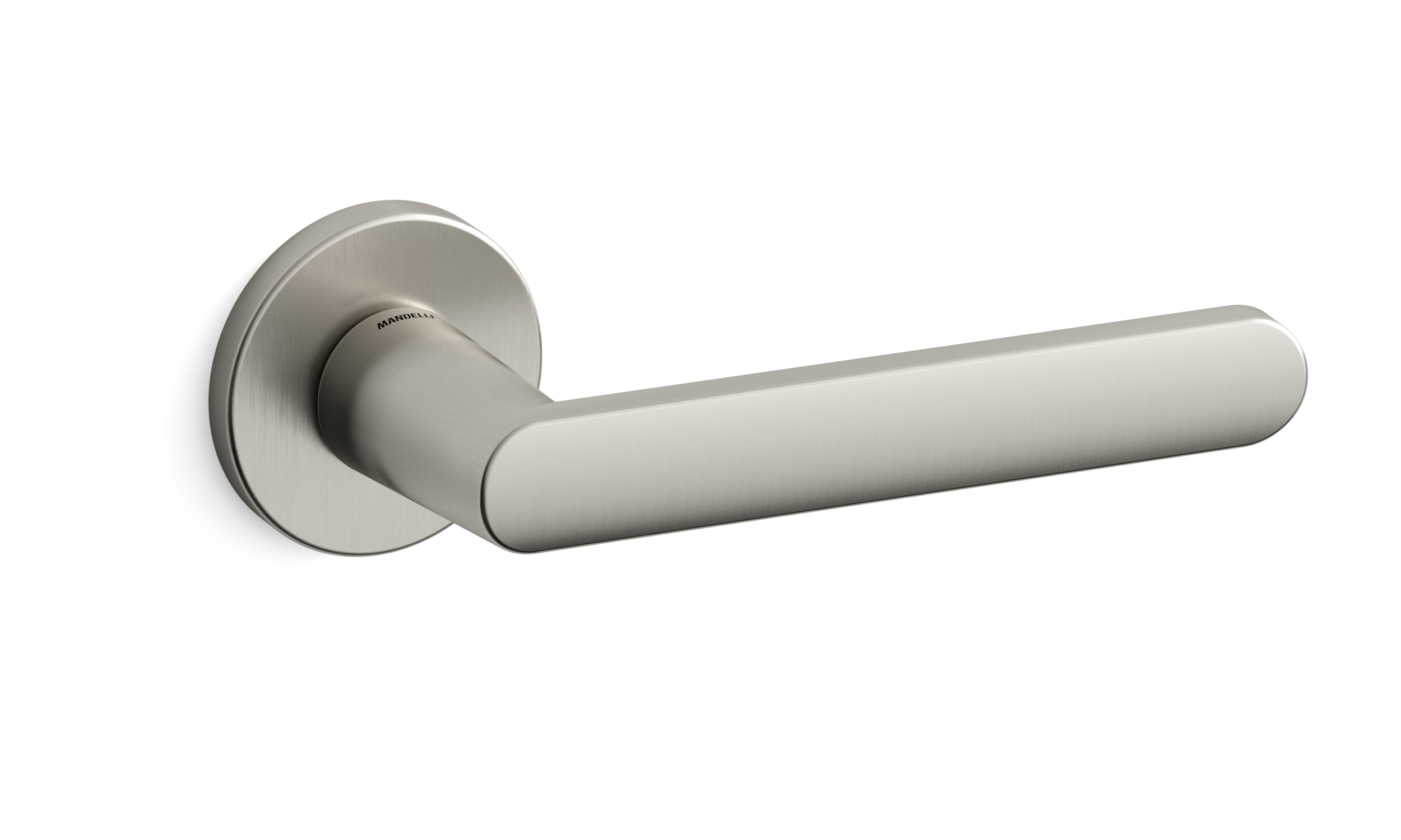 TH Zante deurkruk paar 51x6 mm Nikkel op rozet