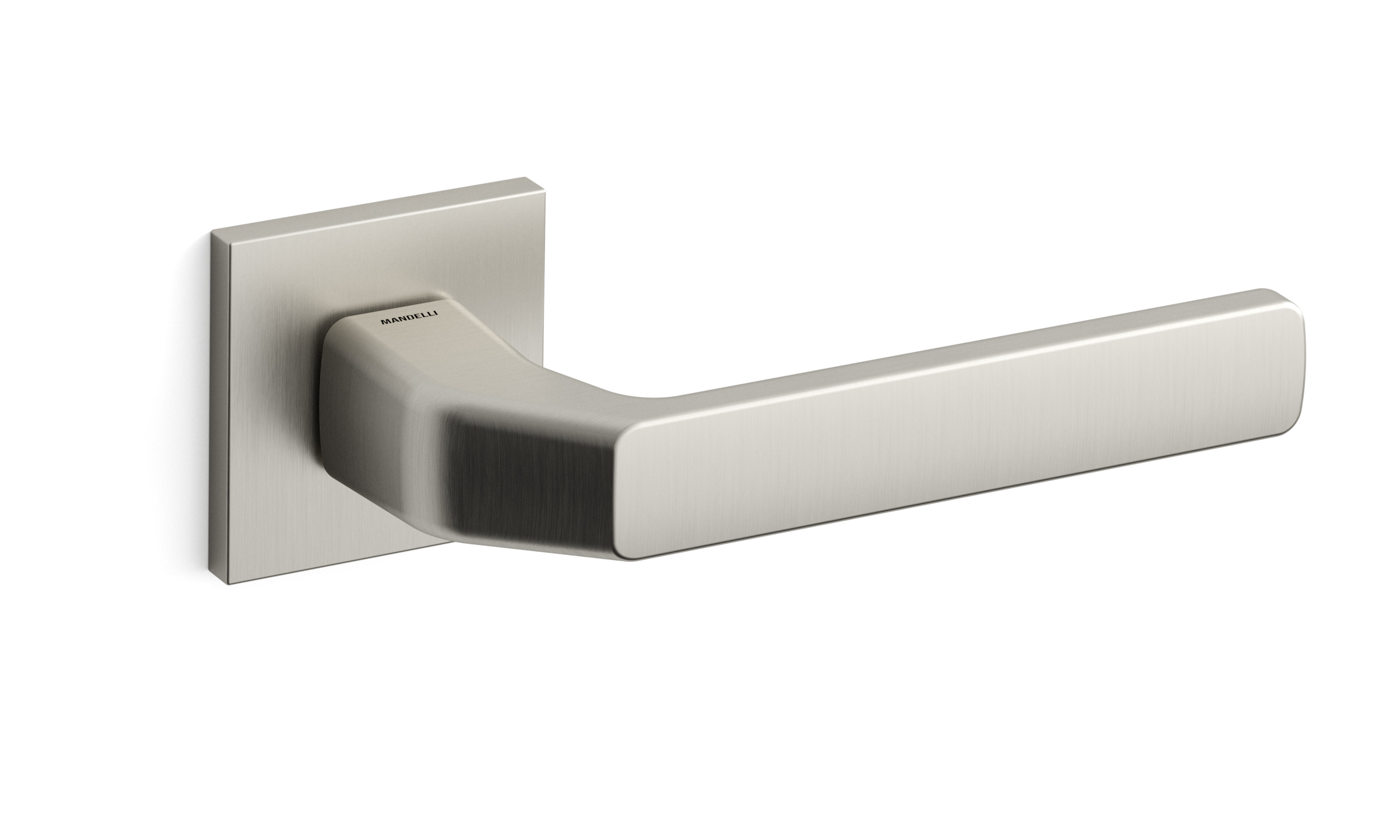 TH Fenix deurkruk paar 50x50x6 mm Nikkel op rozet