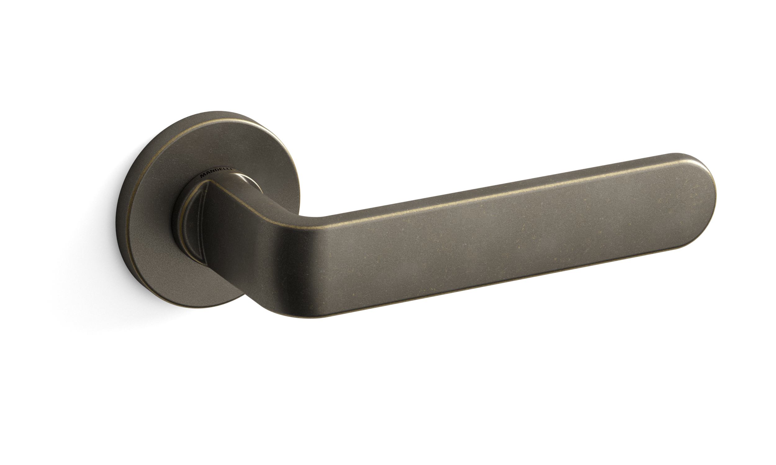 TH deurkruk PP33 rechts 51x6 mm Imperial brons op rozet