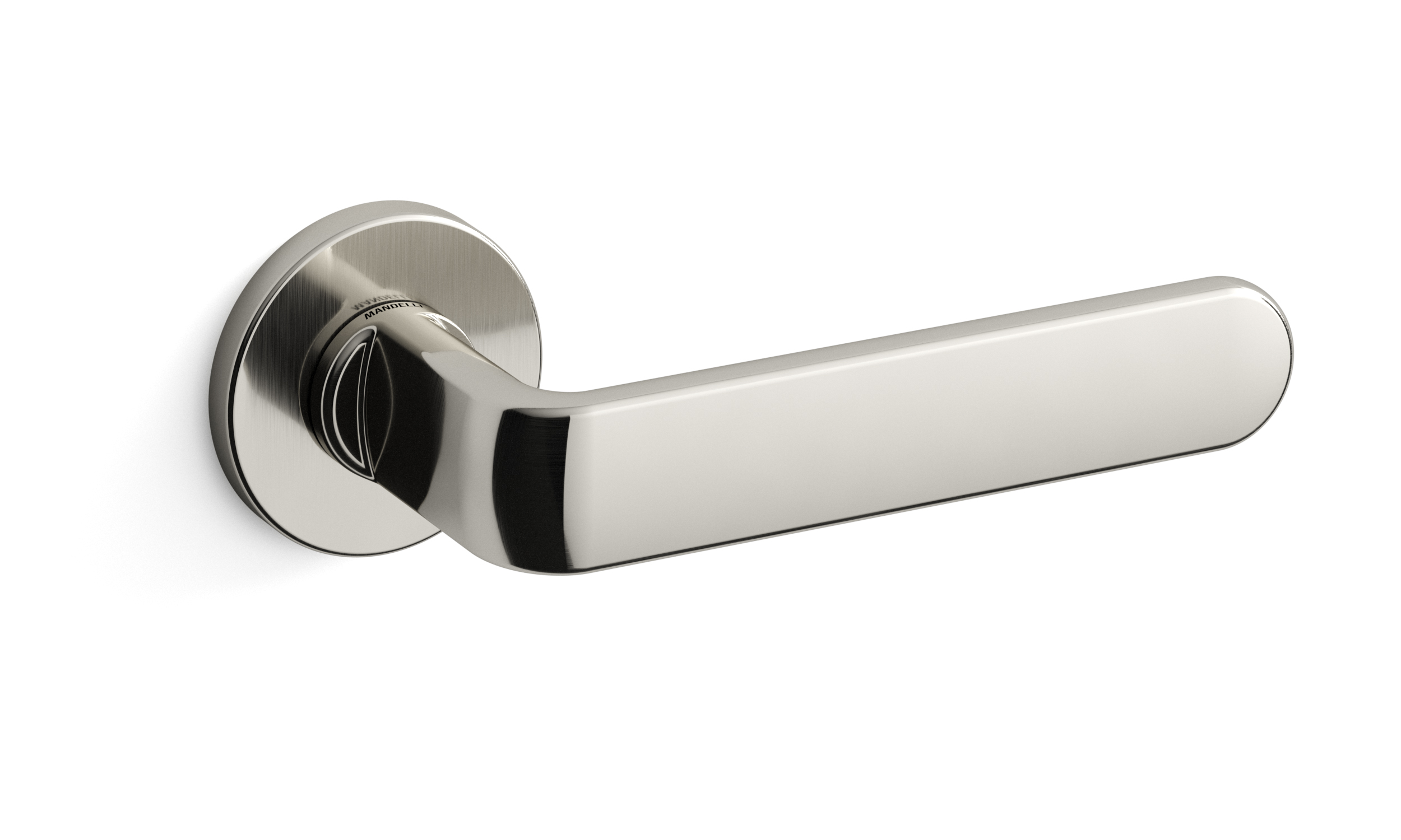 TH deurkruk PP33 paar 51x6 mm Nikkel op rozet