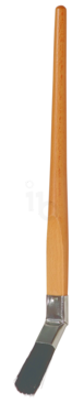 Lyonse penseel gebogen mt 20 zwart varkenshaar (SZ)