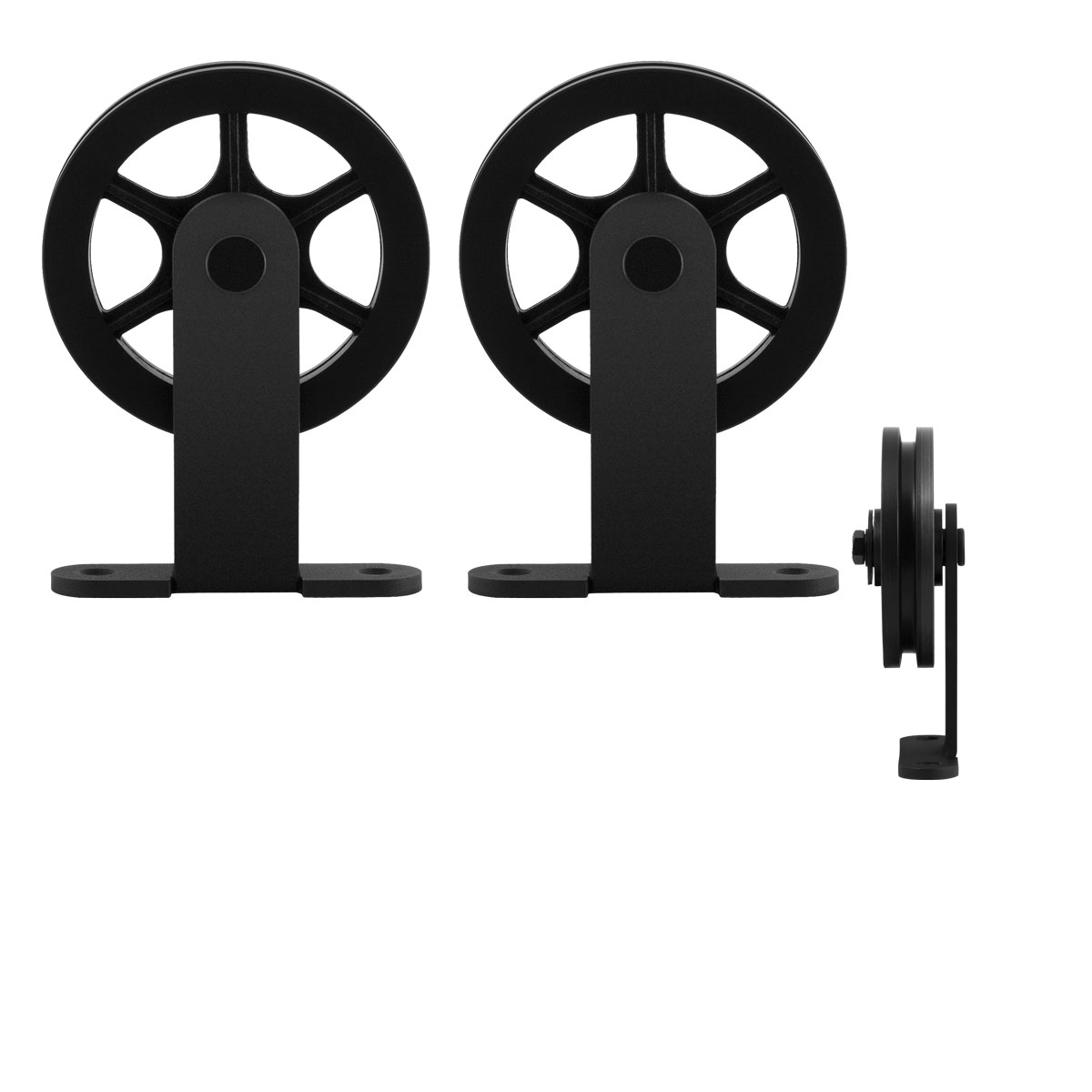 TH schuifdeurhanger set Suuri Zwart t.b.v. extra deur