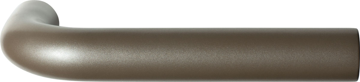 TH Aka L-model deurkruk paar 19 mm Mocca blend