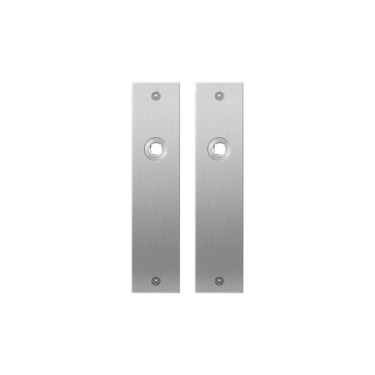 TH plaatschild rechth pr 181x41x2mm RVS geborsteld blind zonder veer