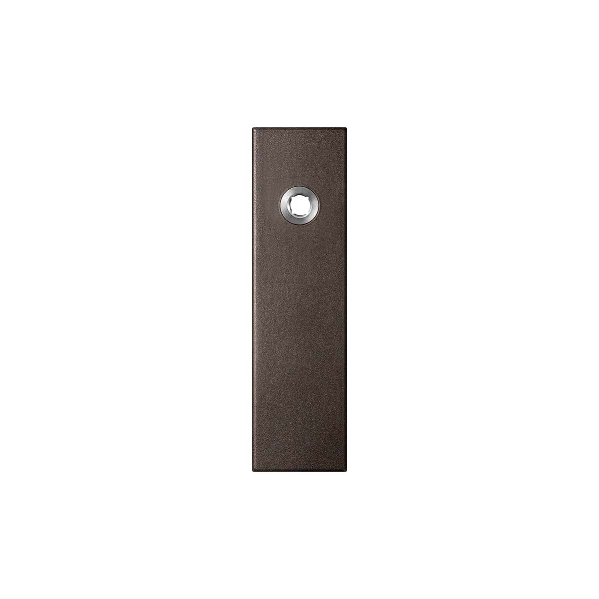 TH kortschild rechts 169x46x8,5mm Dark blend blind afg rechthoekig