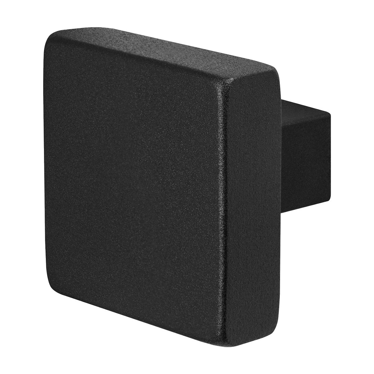TH vierkante knop 53x53x16 mm Zwart draaibaar incl krukstift
