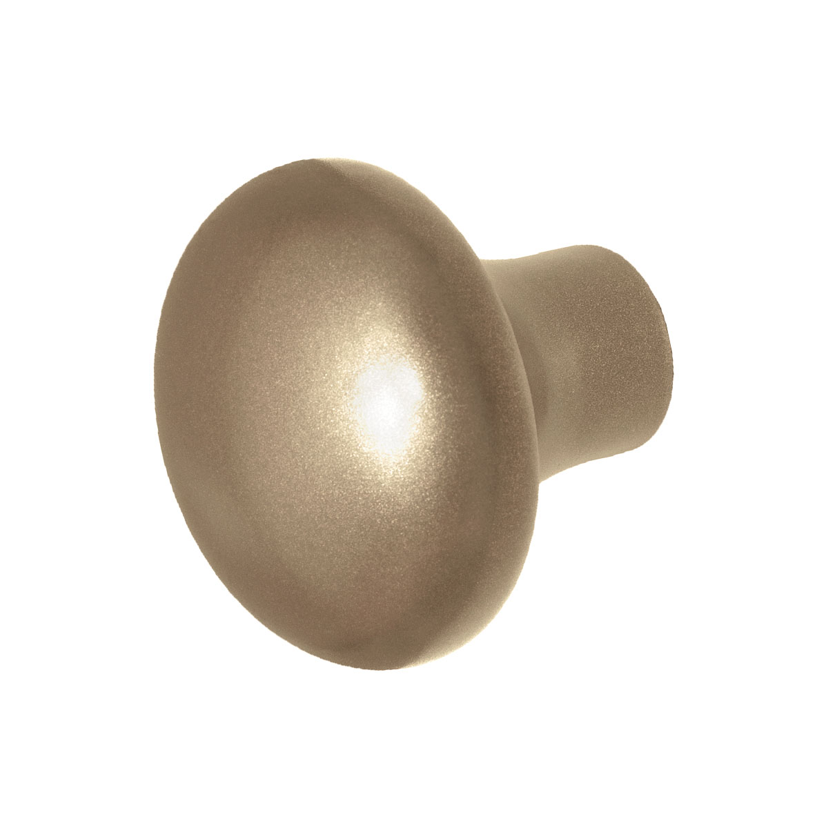 TH paddenstoel knop draaibaar 52 mm Champagne blend + krukstift
