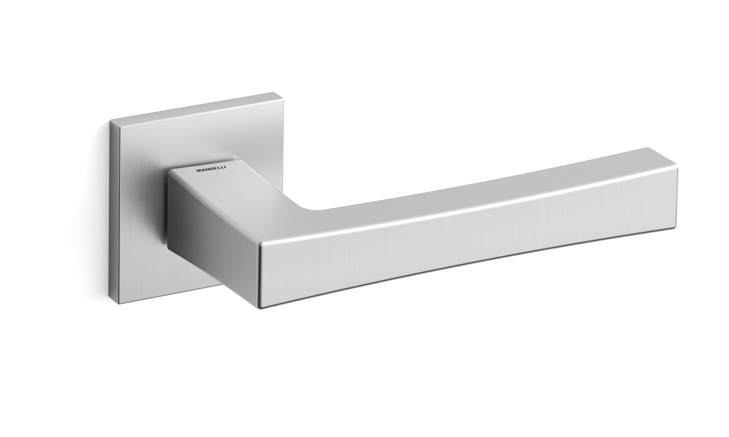 TH Telis deurkruk paar 50x50x6 mm Mat chroom op rozet