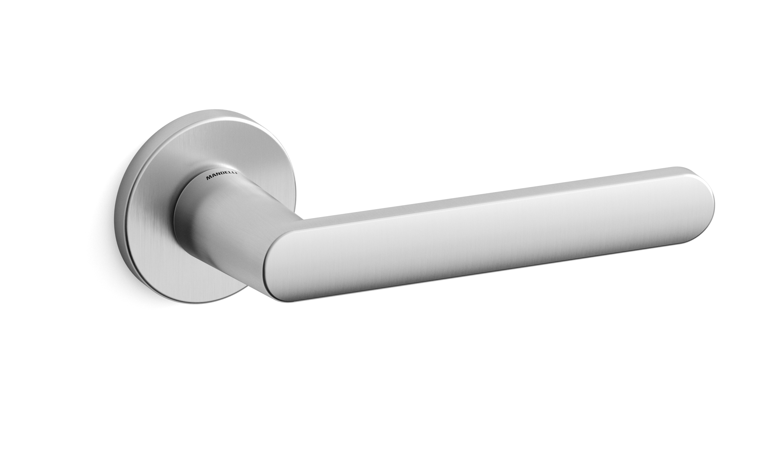 TH Zante deurkruk paar 51x6 mm Mat chroom op rozet