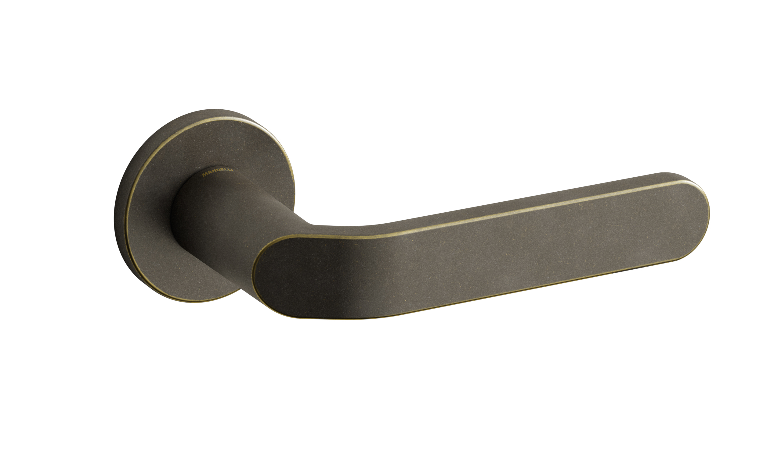 TH Callas deurkruk paar 51x6 mm Imperial brons op rozet