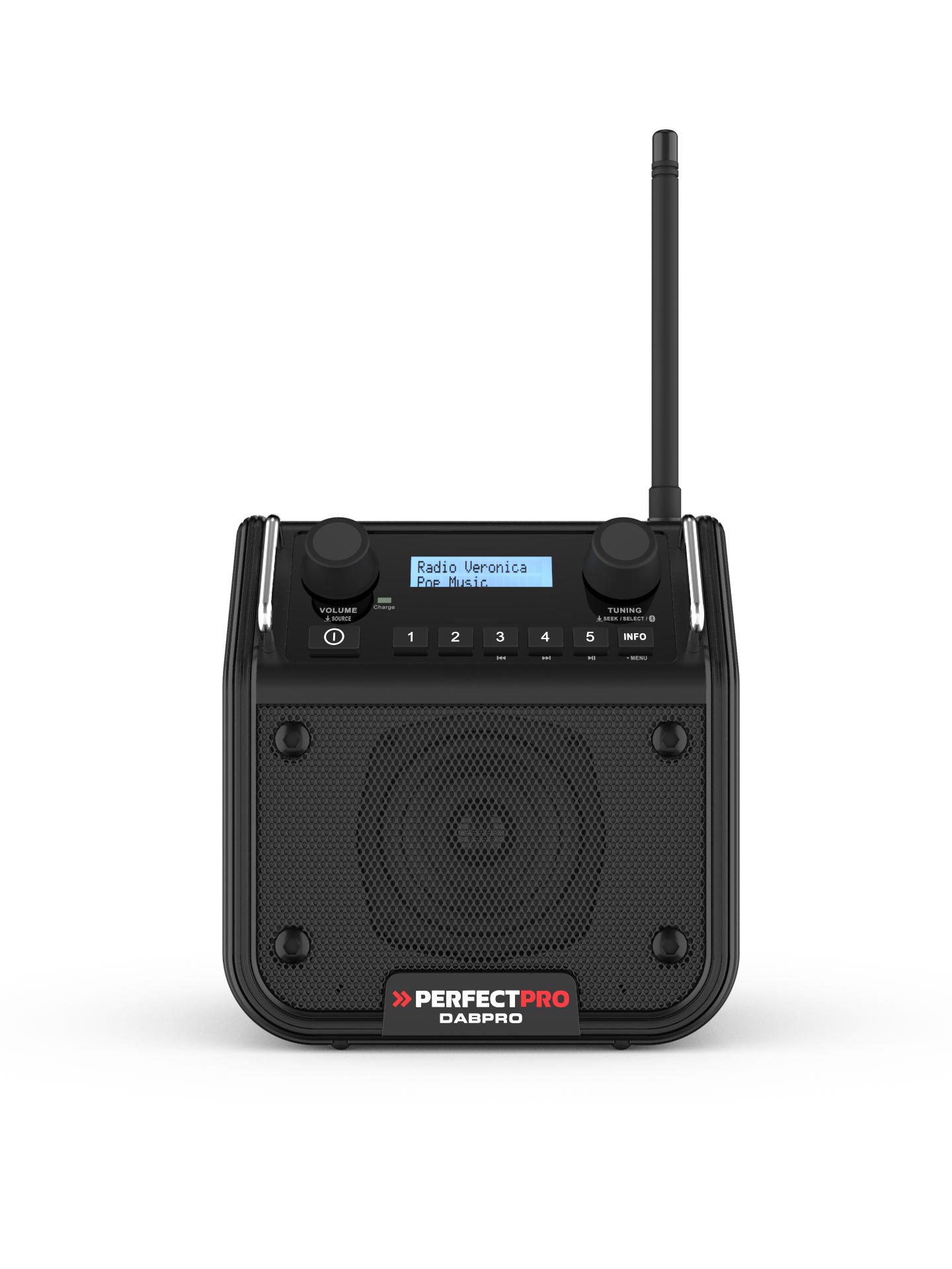 Perfectpro werkradio DABPRO 2  zwart