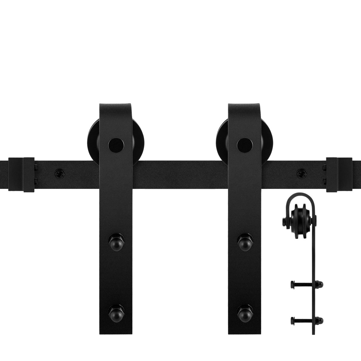 TH schuifdeursysteem Lanka 220 cm zwart