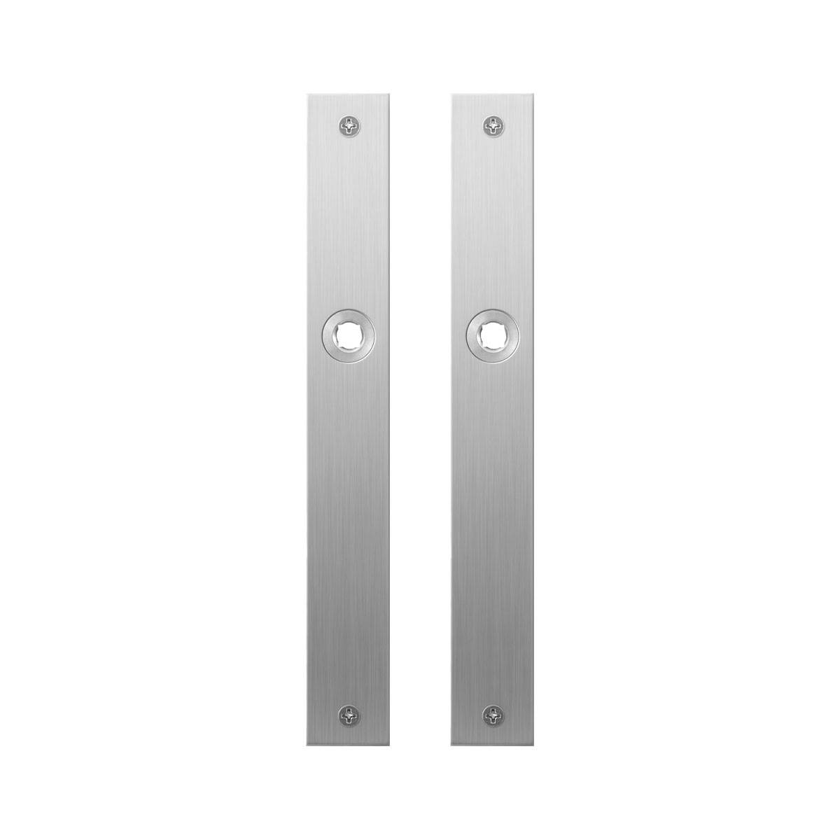 TH plaatschild rechth pr 240x30x2mm RVS geborsteld blind zonder veer