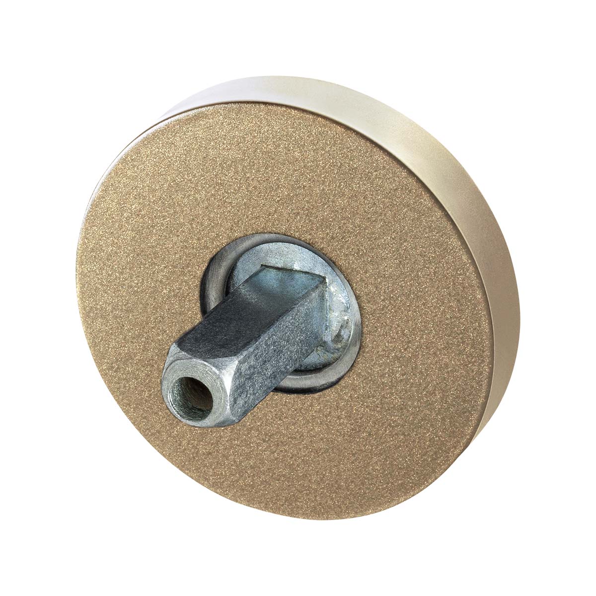 TH rozet rond 50x8 mm Champagne blend + knopvastzetter