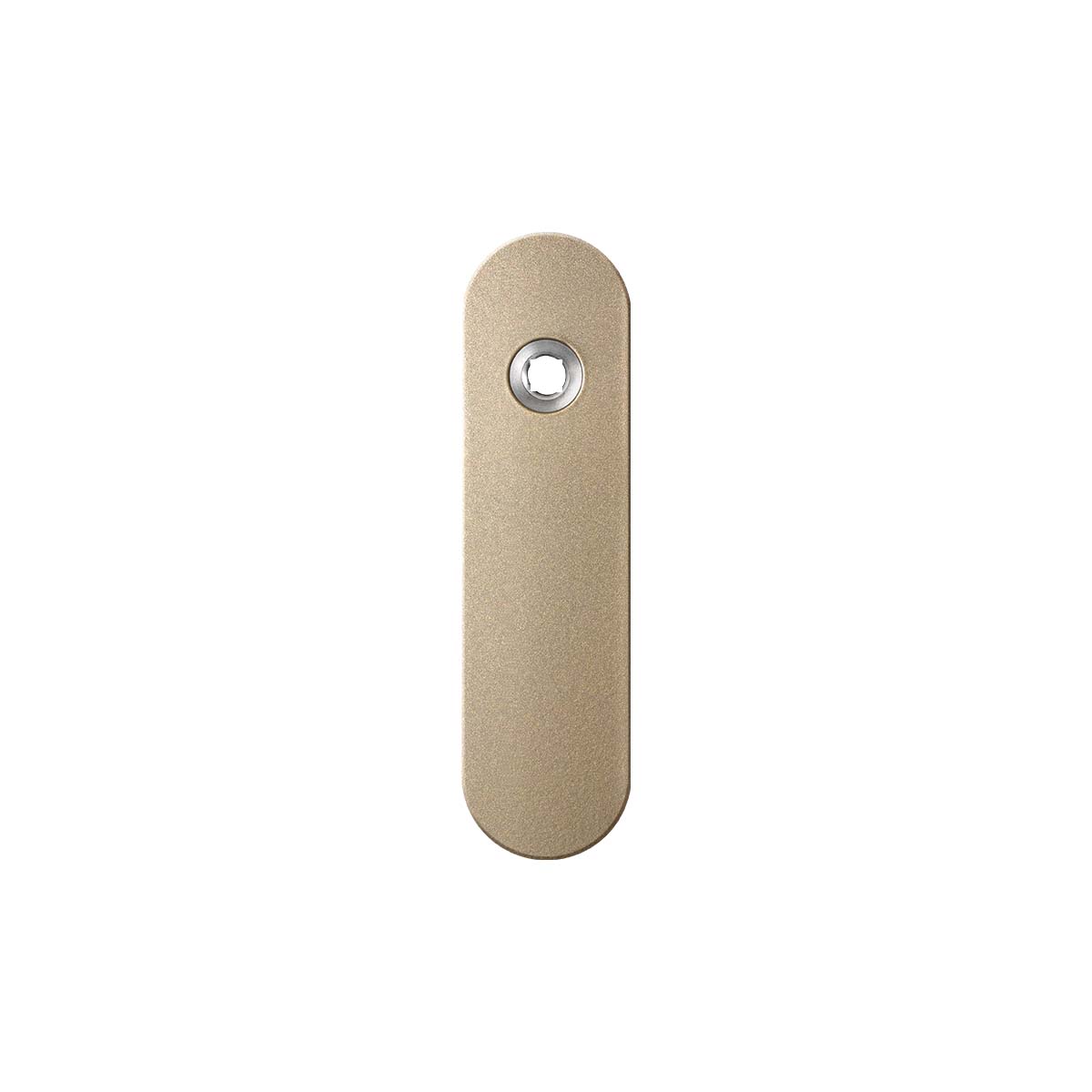 TH kortschild links 169x46x8,5mm Champagne blend blind afgerond