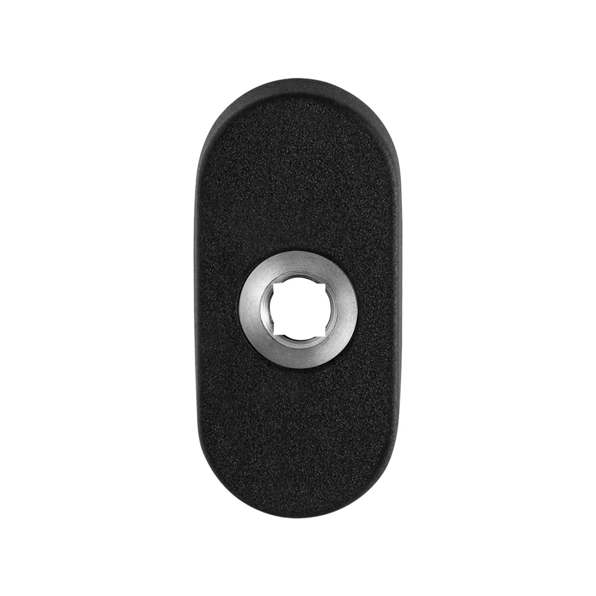 TH ovale click rozet pr 70x32x10 mm zwart