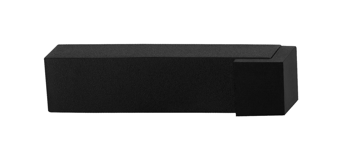 TH deurstopper vierkant 85x20 mm zwart