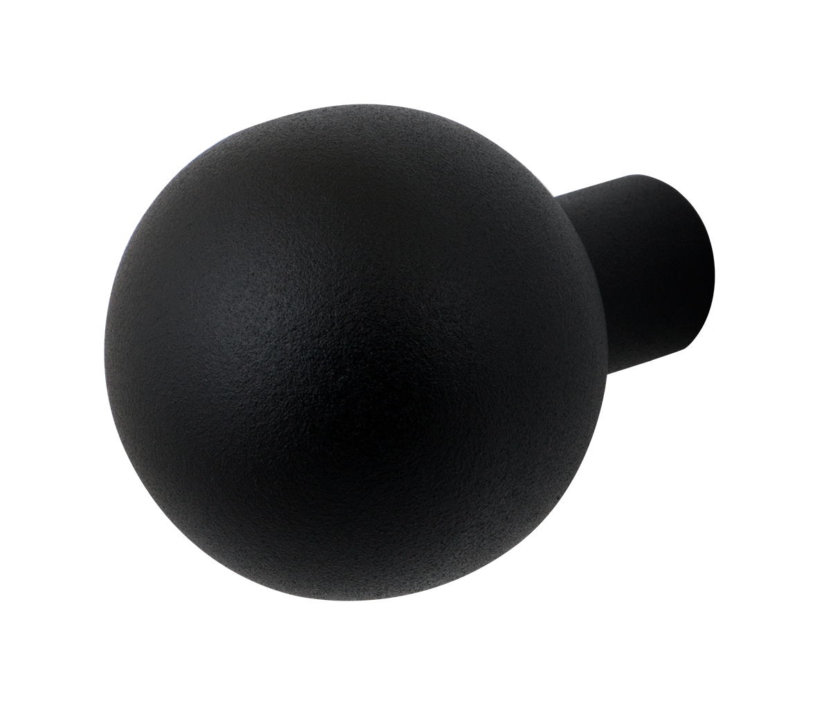 TH kogelknop 50 mm Zwart vast incl knopvastzetter