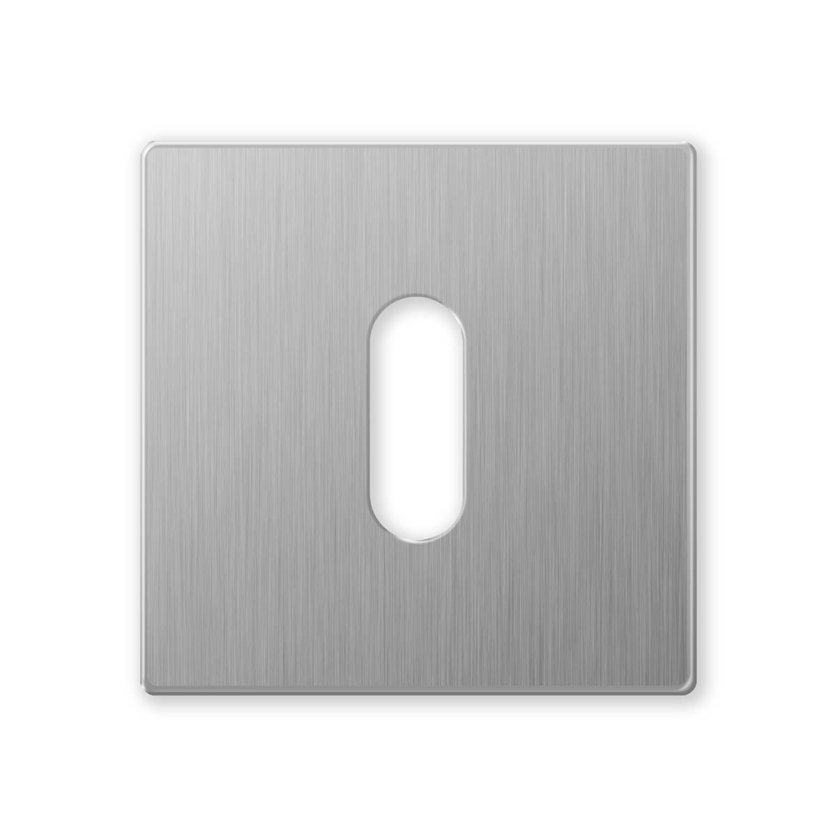 TH sleutelrozet 50x50x6 mm Mat chroom