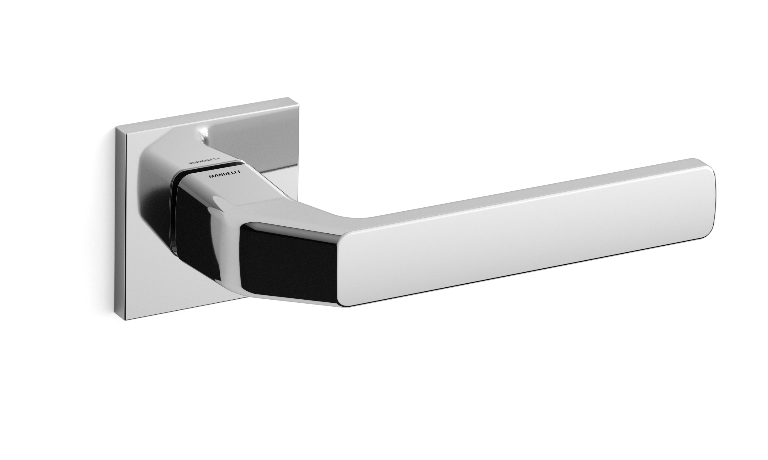 TH Fenix deurkruk links 50x50x6 mm Chrome op rozet