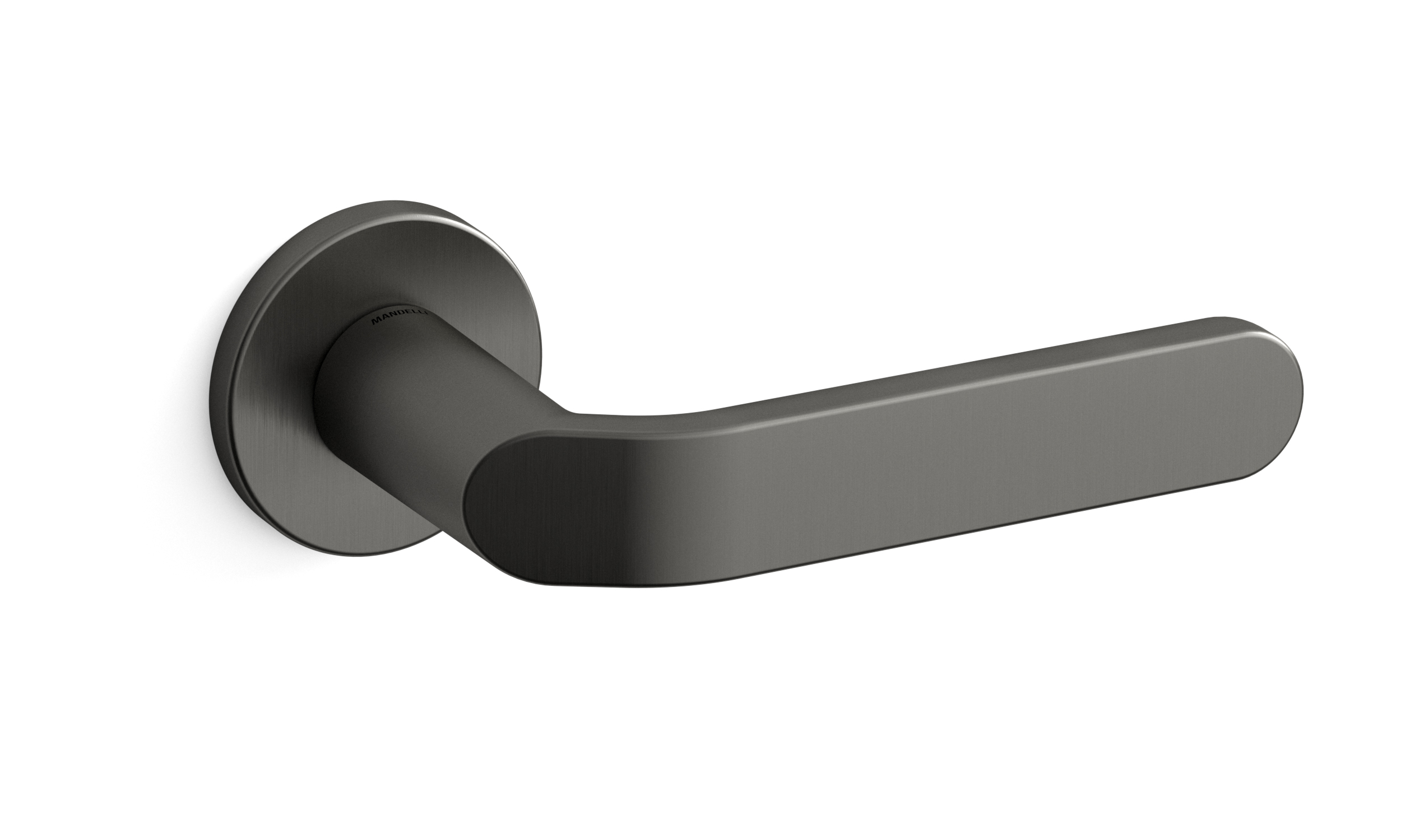 TH Callas deurkruk paar 51x6 mm Grafiet op rozet