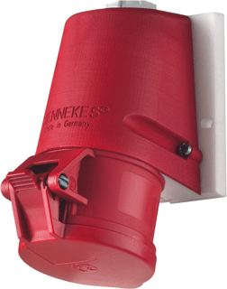 CEE contactdoos krachtstekker 16A rood 5-polig 400V