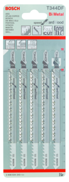 Bosch decoupeerzaagblad T344DF 5 st (VZ)