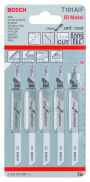 Bosch decoupeerzaagblad clean T101AIF 5 st tbv hard hout (VZ)
