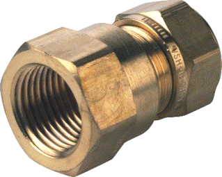VSH Messing schroefbus 1/2x15 mm knel binnendraad lang