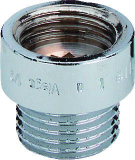 Viega chroom verlengstuk 1/2x10 mm buitendraad