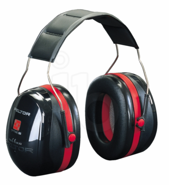 3M peltor optime III gehoorkap zwart/rood 35db (VZ)