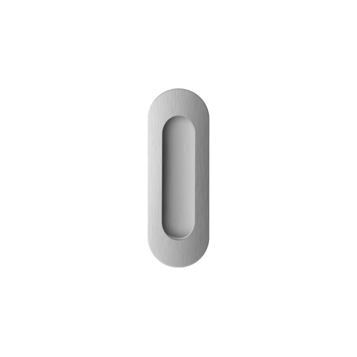 TH schuifdeurkom ovaal 120x40mm rvs geborsteld