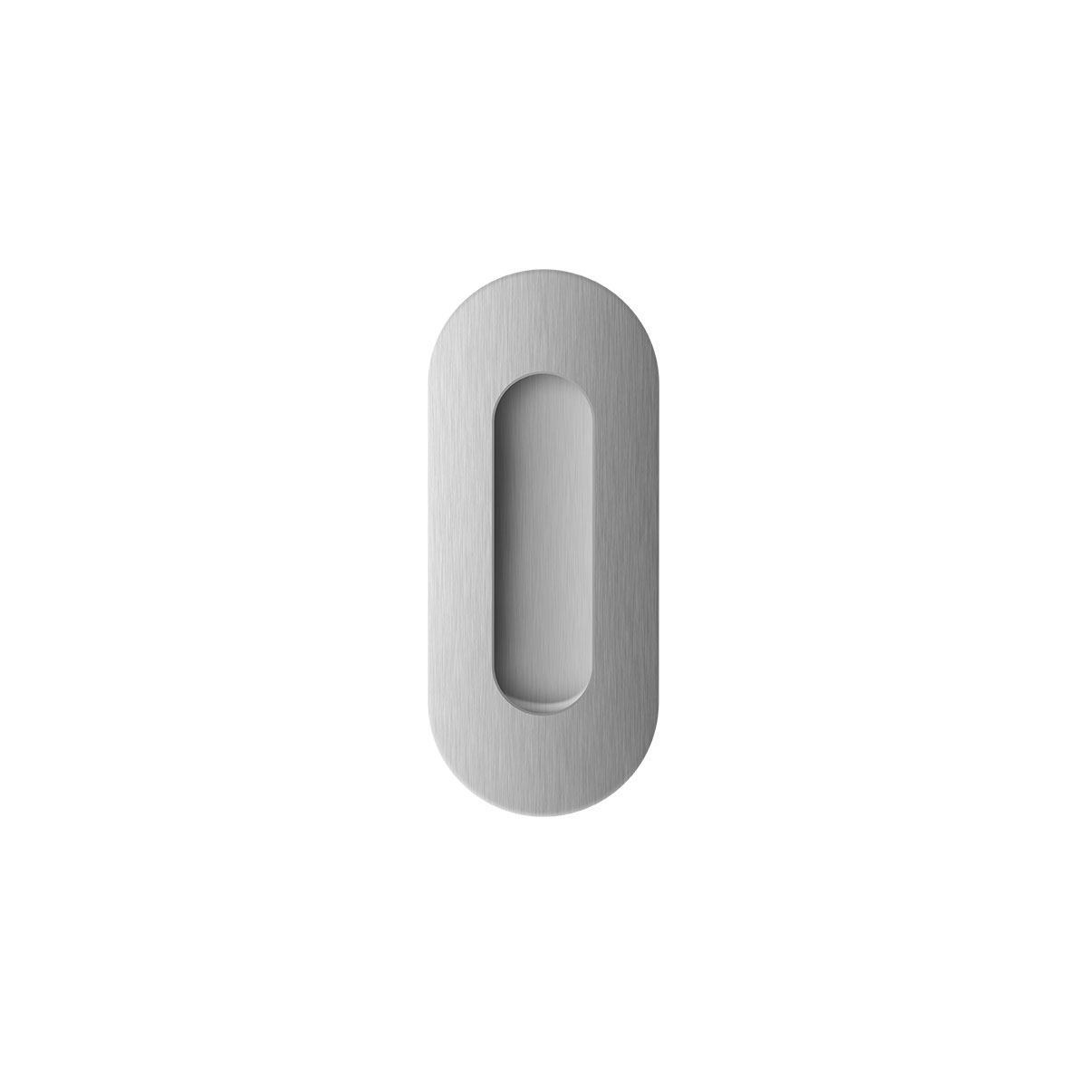 TH schuifdeurkom ovaal 120x50mm rvs geborsteld