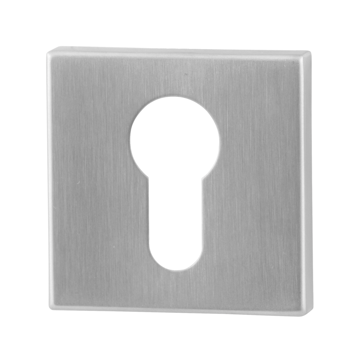 TH cilinderrozet vierkant 50x50x8mm rvs geborsteld