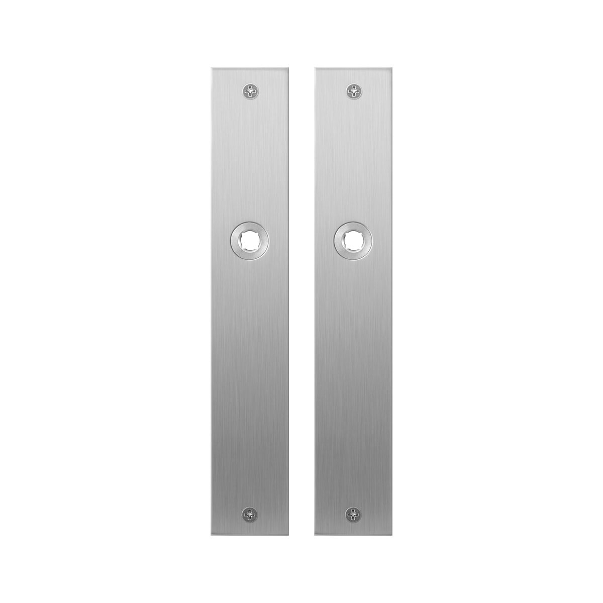 TH plaatschild rechth pr 240x40x2mm RVS geborsteld blind zonder veer