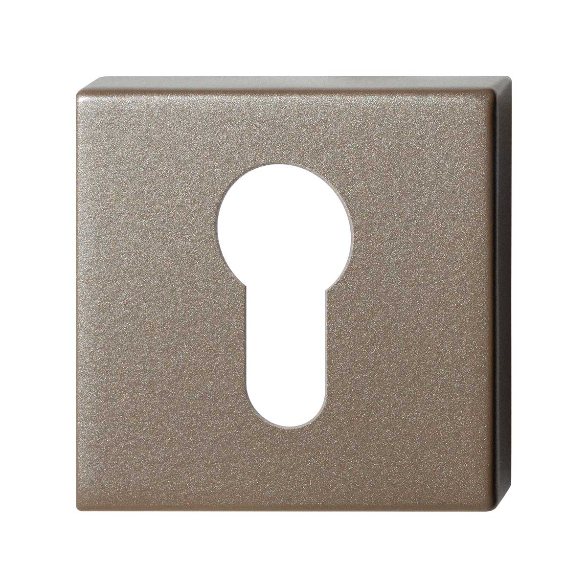 TH cilinderrozet vierkant 50x50x8mm Mocca blend