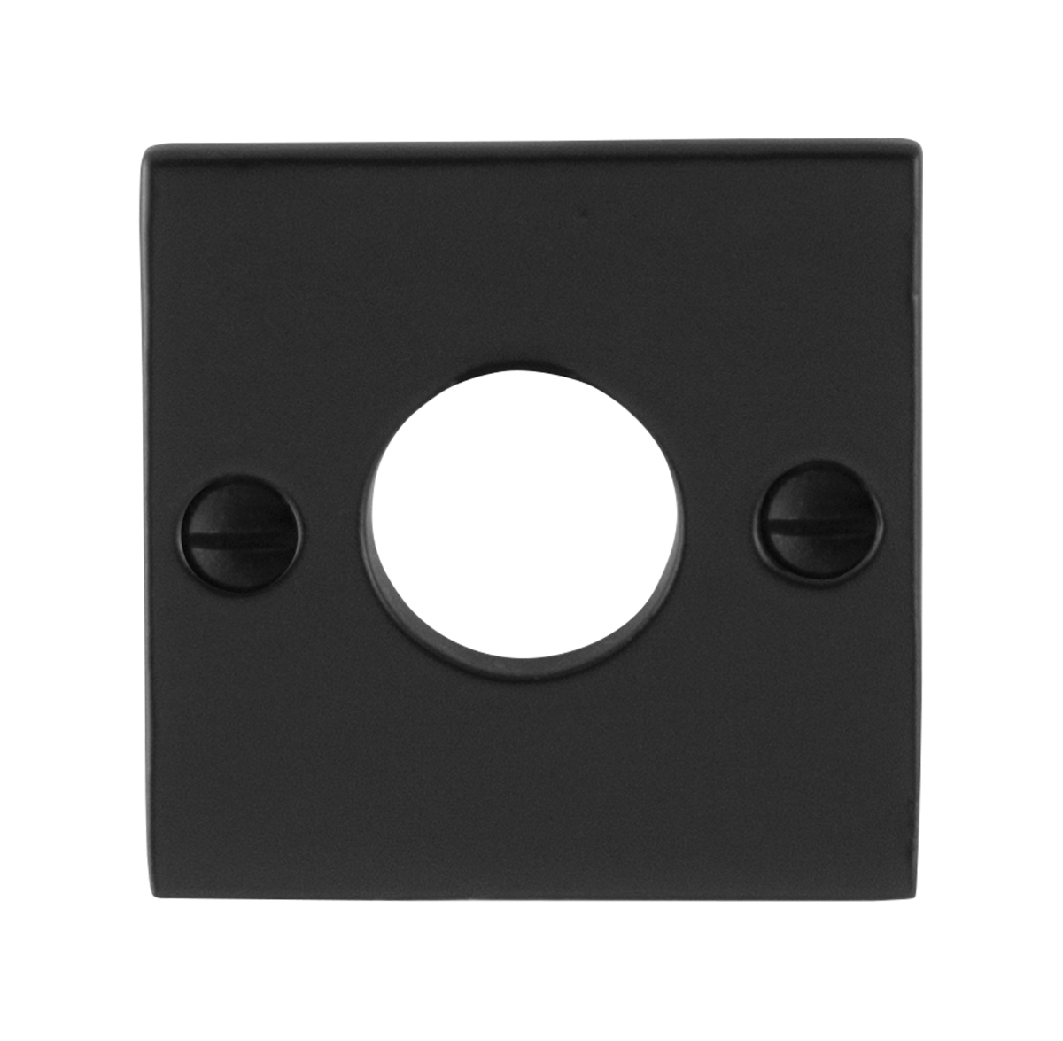 TH rozet vierkant paar 52x52x4 mm Smeedijzer zwart