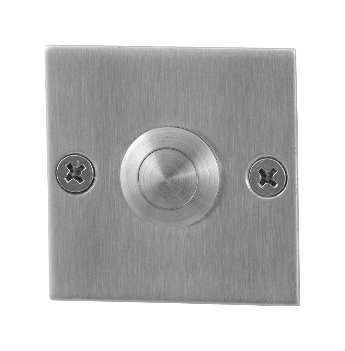 TH deurbel vierkant 50x50x2 mm RVS geborsteld incl RVS button