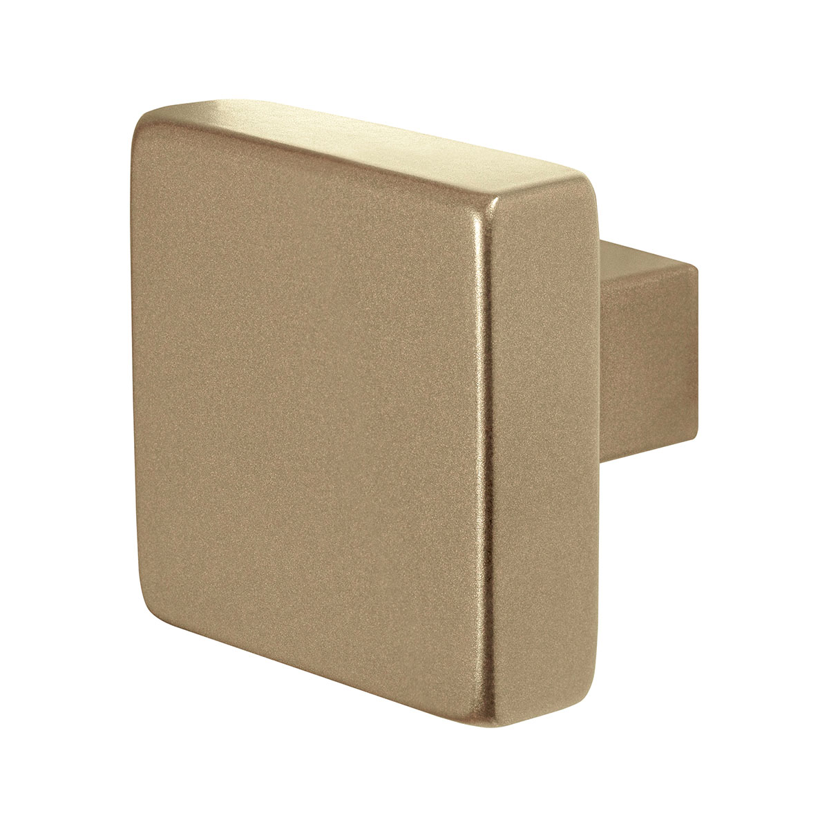 TH vierkante knop 53x53x16 mm Champagne blend draaibaar+krukstift