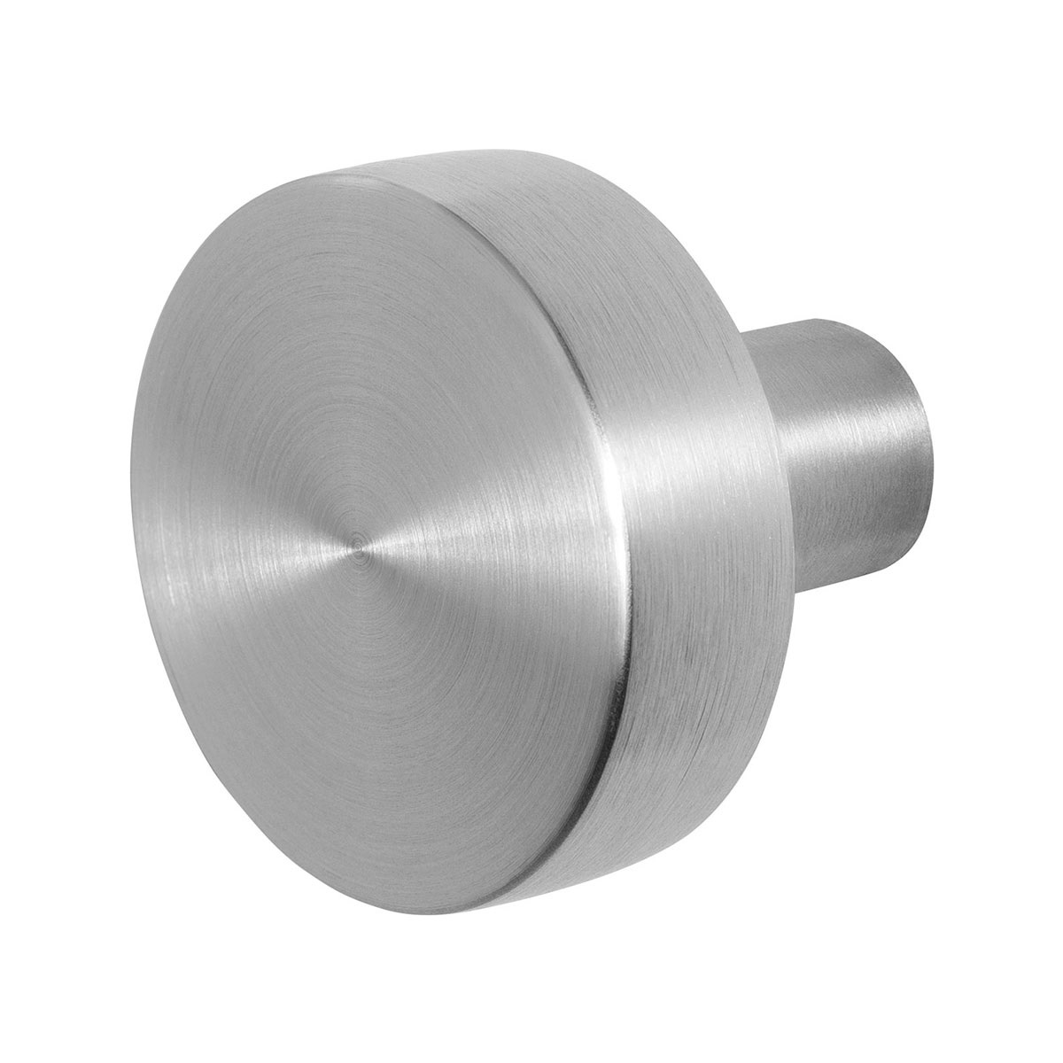 TH vlakke knop draaibaar 52x16 mm RVS geborsteld + krukstift