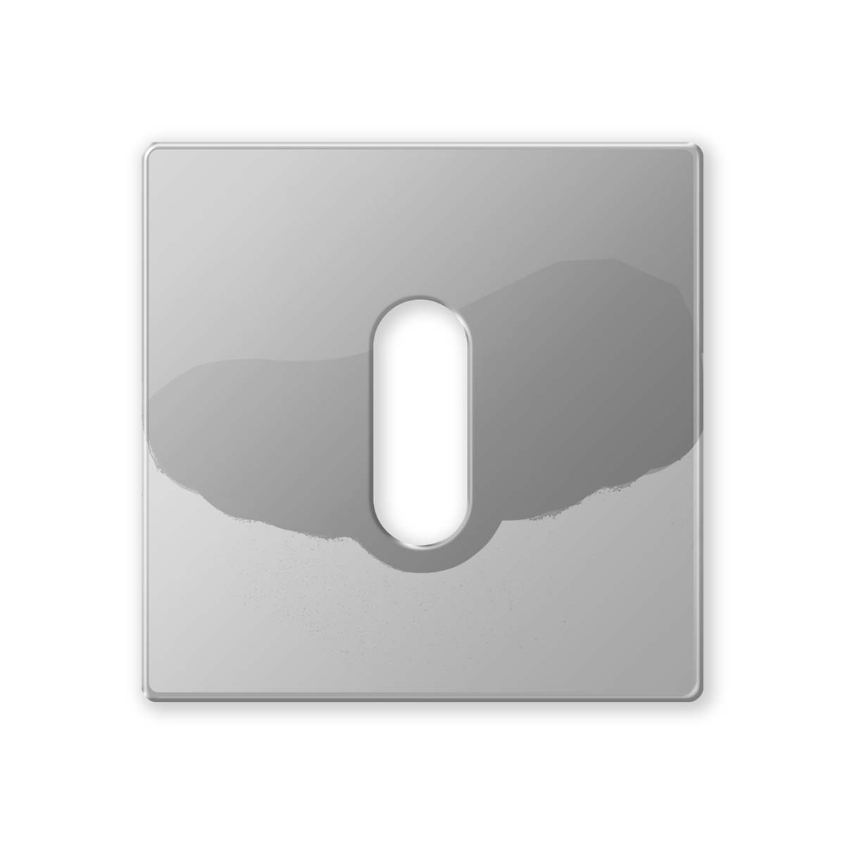 TH sleutelrozet 50x50x6 mm Chrome