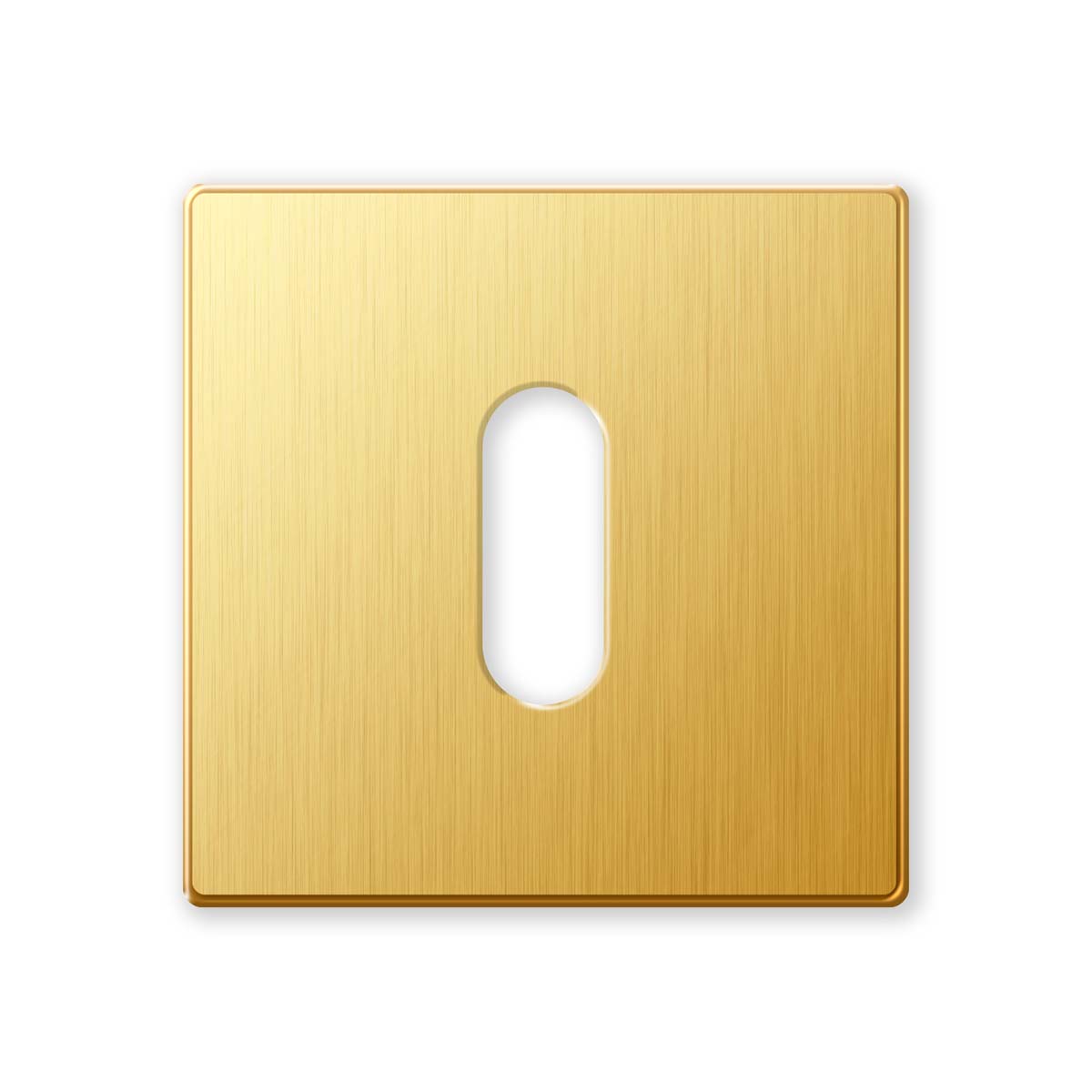 TH sleutelrozet 50x50x6 mm 24k goud