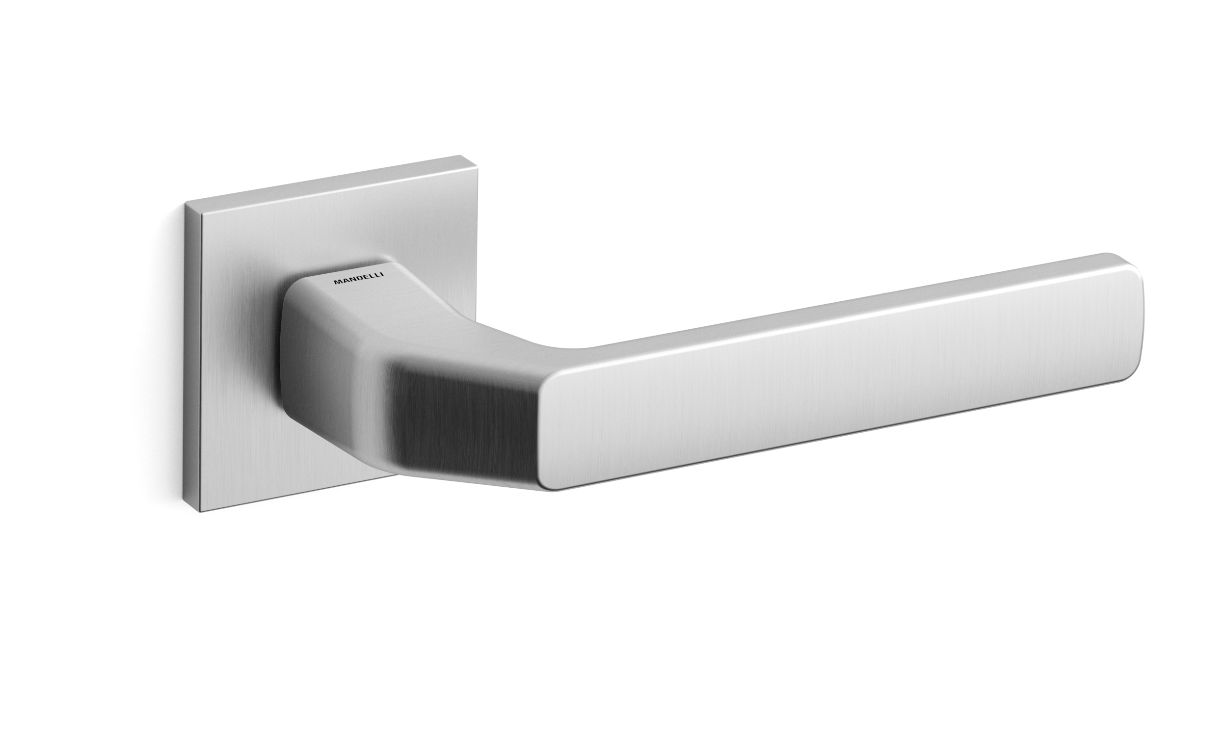 TH Fenix deurkruk links 50x50x6 mm Mat chroom op rozet