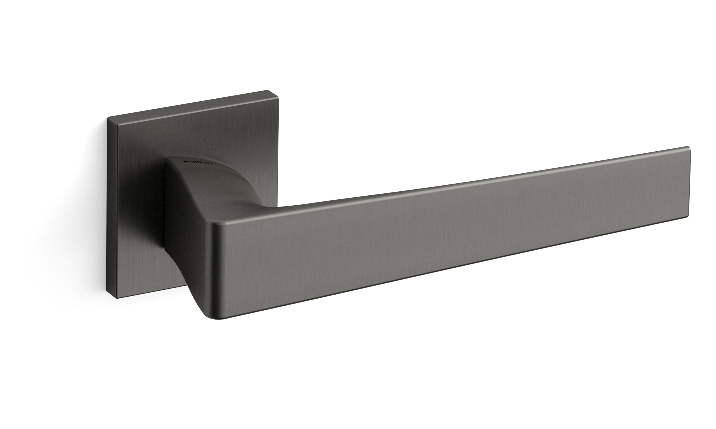 TH Seven deurkruk paar 50x50x6 mm Grafiet op rozet