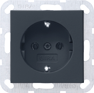 GIRA inbouw wcd + RA inzet ST55 zwart