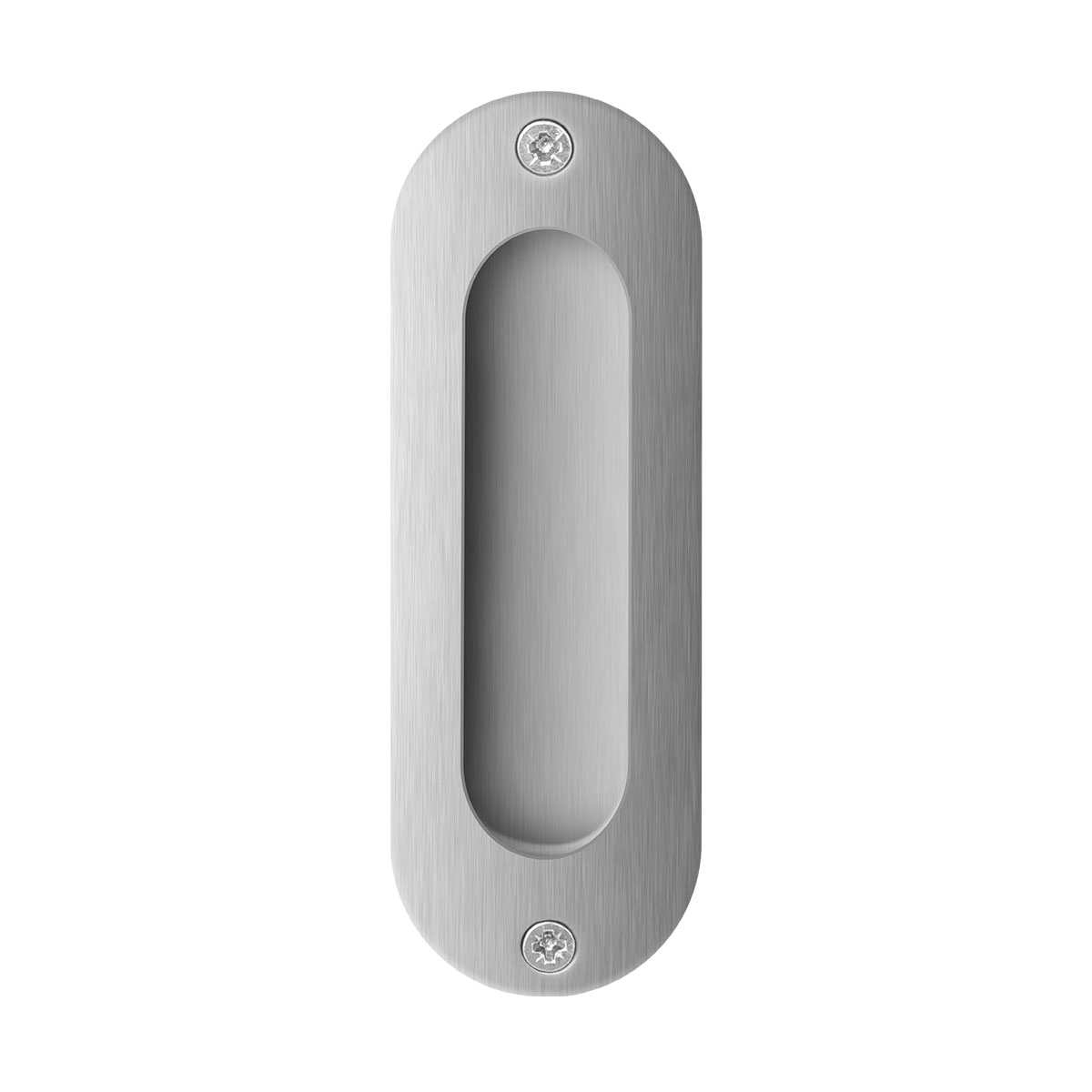 TH schuifdeurkom ovaal 120x40mm rvs geborsteld