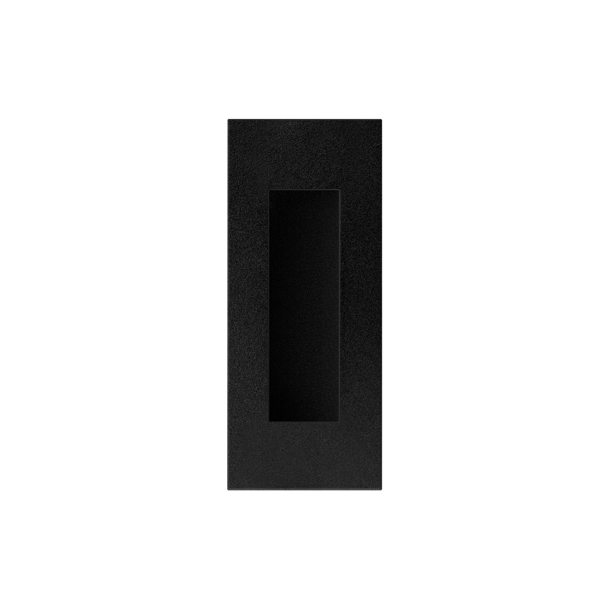 TH schuifdeurkom 120x50 mm Zwart rechthoekig