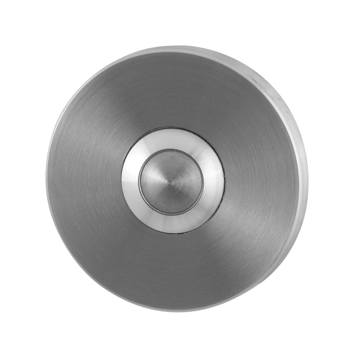 TH deurbel rond 50x6 mm RVS geborsteld incl RVS button