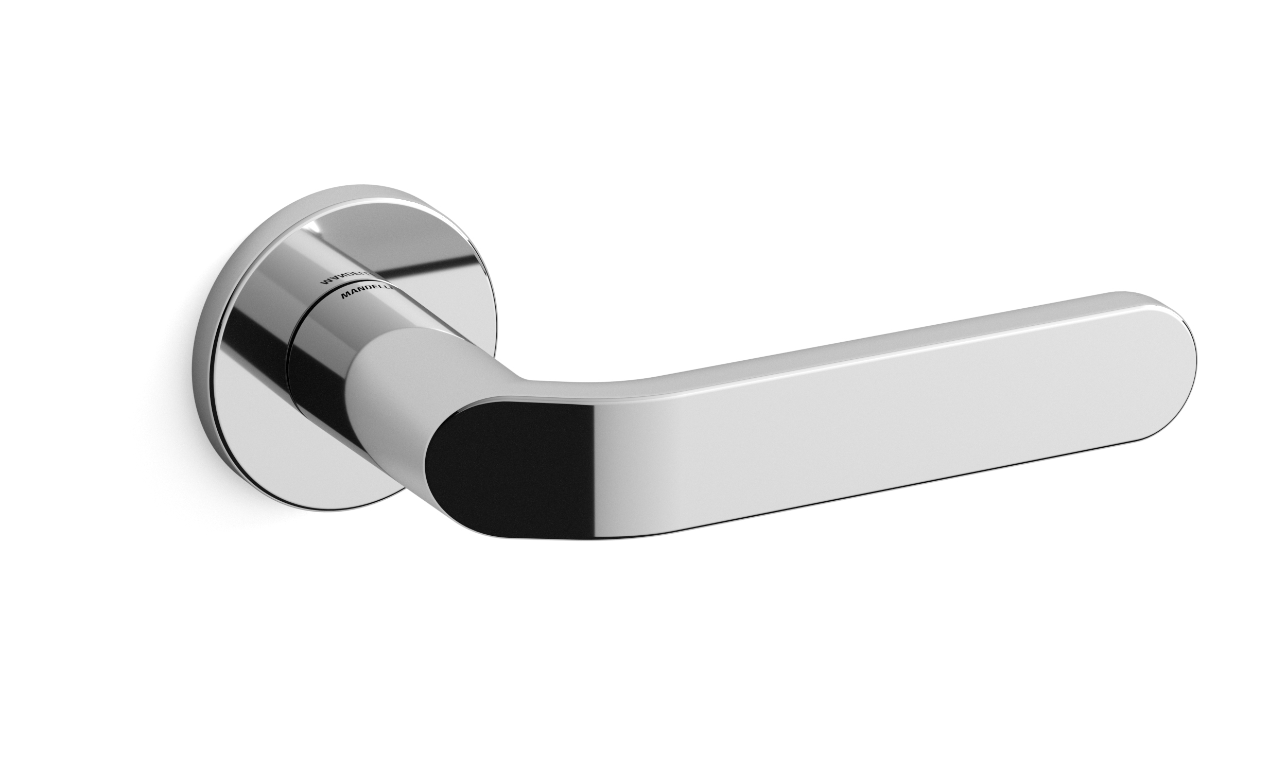 TH Callas deurkruk paar 51x6 mm Chrome op rozet