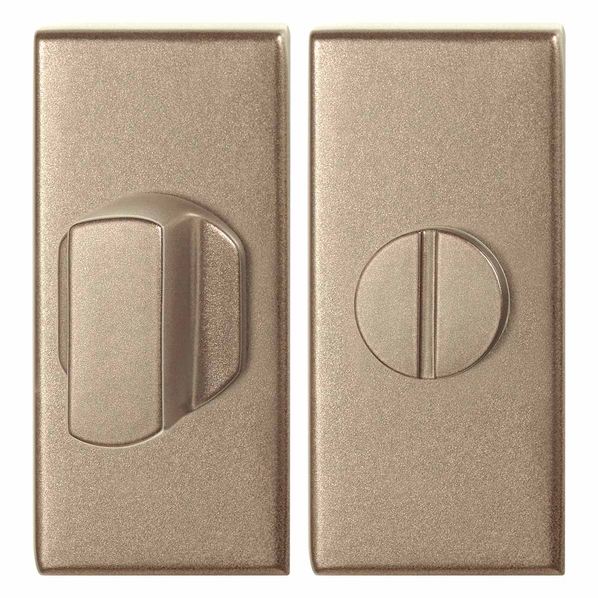 TH toiletgarnituur 70x32 mm Champagne blend rechthoek stift 8mm